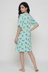 Zivame Mickey & Friends Knit Cotton Loungewear Dress - Yucca — thumbnail 2