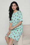 Zivame Mickey & Friends Knit Cotton Loungewear Dress - Yucca — thumbnail 5