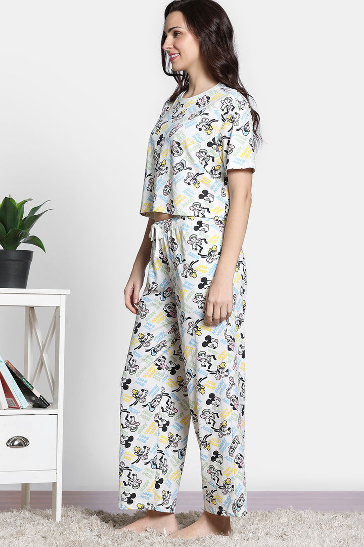 Zivame 2 Mile Fashion Knit Cotton Loungewear Set - Marshmallow — image 5