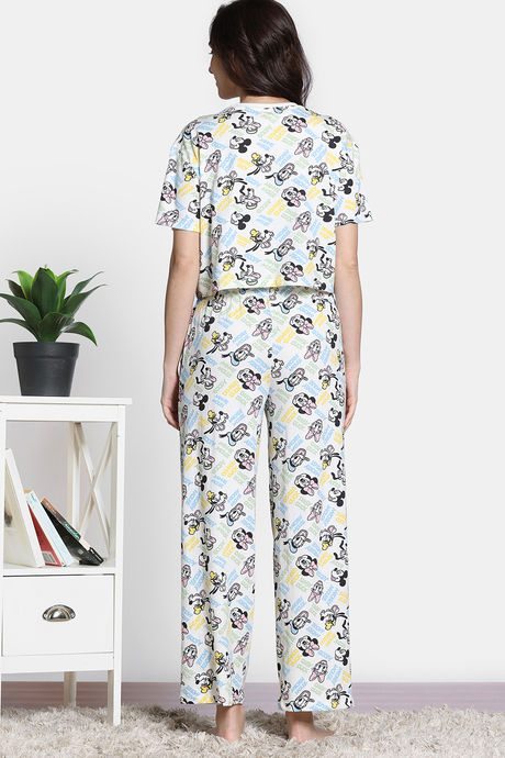 Zivame 2 Mile Fashion Knit Cotton Loungewear Set - Marshmallow — image 6