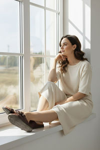 Zivame 2 Mile Fashion Knit Cotton Loungewear Dress - Marshmallow — thumbnail 6