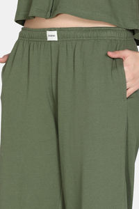 Zivame 2 Mile Fashion Knit Cotton Loungewear Set - Cypress — thumbnail 8