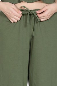 Zivame 2 Mile Fashion Knit Cotton Loungewear Set - Cypress — thumbnail 9