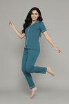 Zivame Knit Cotton Tencel Pyjama Set - Dragonfly — thumbnail 3