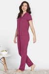 Zivame Knit Cotton Tencel Pyjama Set - Innuendo — thumbnail 2
