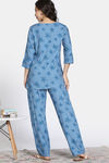Zivame Woven Pyjama Set - Niagara — thumbnail 4