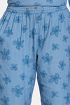 Zivame Woven Pyjama Set - Niagara — thumbnail 6