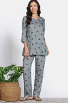 Zivame Woven Pyjama Set - Skyrocket — thumbnail 2