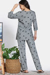 Zivame Woven Pyjama Set - Skyrocket — thumbnail 4