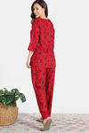 Zivame Woven Pyjama Set - Winery — thumbnail 4