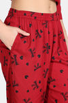 Zivame Woven Pyjama Set - Winery — thumbnail 6