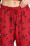 Zivame Woven Pyjama Set - Winery — thumbnail 7