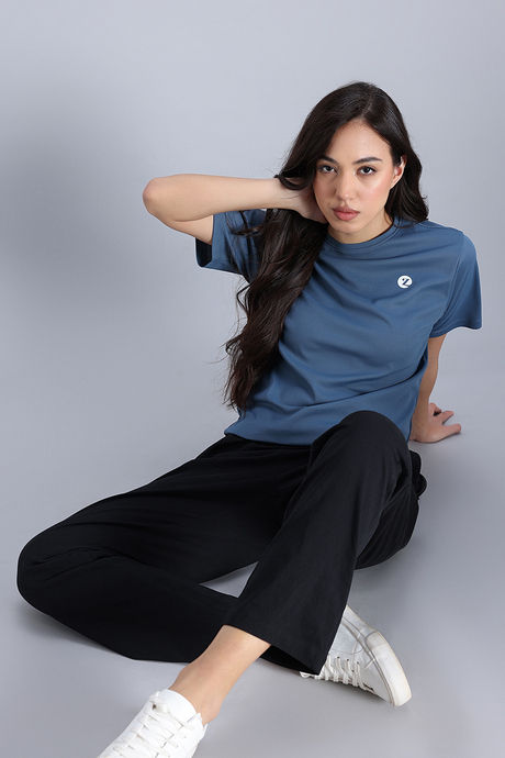 Zivame Knit Poly Loungewear Top - Bluefin — image 5