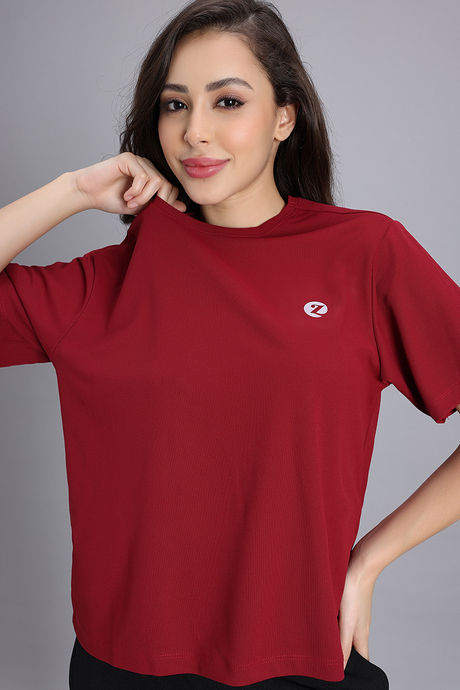 Zivame Knit Poly Loungewear Top - Cerise — image 7