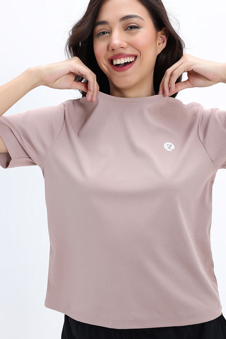 Zivame Knit Poly Loungewear Top - Fawn — image 6