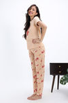 Zivame Farm Lore Knit Cotton Pyjama Set - Appleblossom — thumbnail 2