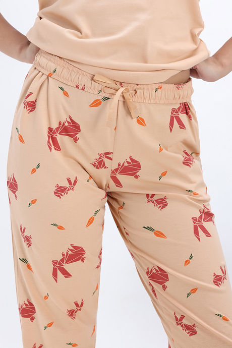 Zivame Farm Lore Knit Cotton Pyjama Set - Appleblossom — image 7