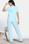 Zivame Farm Lore Knit Cotton Pyjama Set - Atomizer — thumbnail 4