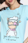 Zivame Farm Lore Knit Cotton Pyjama Set - Atomizer — thumbnail 5