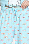 Zivame Farm Lore Knit Cotton Pyjama Set - Atomizer — thumbnail 7