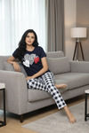 Zivame Farm Lore Knit Cotton Pyjama Set - Blackiris1 — thumbnail 4