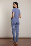 Zivame Farm Lore Knit Cotton Pyjama Set - Bleachedden — thumbnail 3