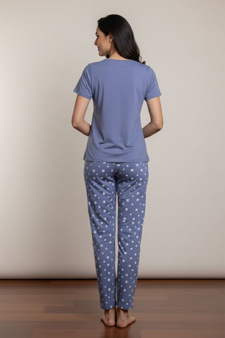 Zivame Farm Lore Knit Cotton Pyjama Set - Bleachedden — image 5