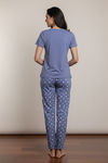 Zivame Farm Lore Knit Cotton Pyjama Set - Bleachedden — thumbnail 5