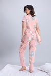 Zivame Farm Lore Knit Cotton Pyjama Set - Blossom — thumbnail 4