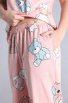 Zivame Farm Lore Knit Cotton Pyjama Set - Blossom — thumbnail 6
