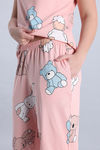 Zivame Farm Lore Knit Cotton Pyjama Set - Blossom — thumbnail 7