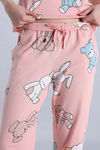 Zivame Farm Lore Knit Cotton Pyjama Set - Blossom — thumbnail 8