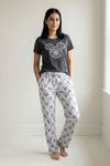 Zivame Knit Cotton Pyjama Set - Bright White — thumbnail 1