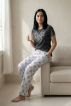 Zivame Knit Cotton Pyjama Set - Bright White — thumbnail 4