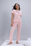 Zivame Farm Lore Knit Cotton Pyjama Set - Crystal Rose — thumbnail 2