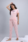 Zivame Farm Lore Knit Cotton Pyjama Set - Crystal Rose — thumbnail 3