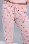 Zivame Farm Lore Knit Cotton Pyjama Set - Crystal Rose — thumbnail 6
