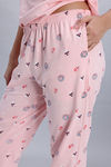 Zivame Farm Lore Knit Cotton Pyjama Set - Crystal Rose — thumbnail 7