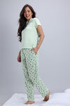 Zivame Knit Cotton Pyjama Set - Gleam — thumbnail 3