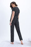 Zivame Knit Cotton Pyjama Set - Jet Black1 — thumbnail 4