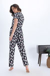 Zivame Farm Lore Knit Cotton Pyjama Set - Jetblack — thumbnail 4