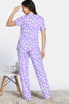 Zivame Farm Lore Knit Cotton Pyajama Sets - Lavender — thumbnail 4