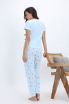 Zivame Farm Lore Knit Cotton Pyjama Set - Nantucket Breeze — thumbnail 3