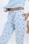 Zivame Farm Lore Knit Cotton Pyjama Set - Nantucket Breeze — thumbnail 6