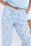 Zivame Farm Lore Knit Cotton Pyjama Set - Nantucket Breeze — thumbnail 7