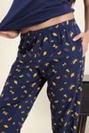 Zivame Farm Lore Knit Cotton Pyjama Set - Naval Academy — thumbnail 6