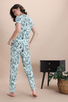 Zivame Knit Cotton Pyjama Set - Opal Blue1 — thumbnail 4