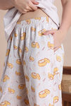 Zivame Farm Lore Knit Cotton Pyjama Set - Orchid Tint — thumbnail 6