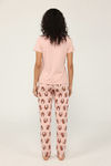 Zivame Farm Lore Knit Cotton Pyjama Set - Peach Skin1 — thumbnail 3