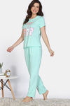 Zivame Farm Lore Knit Cotton Pyajama Sets - Yucca — thumbnail 3